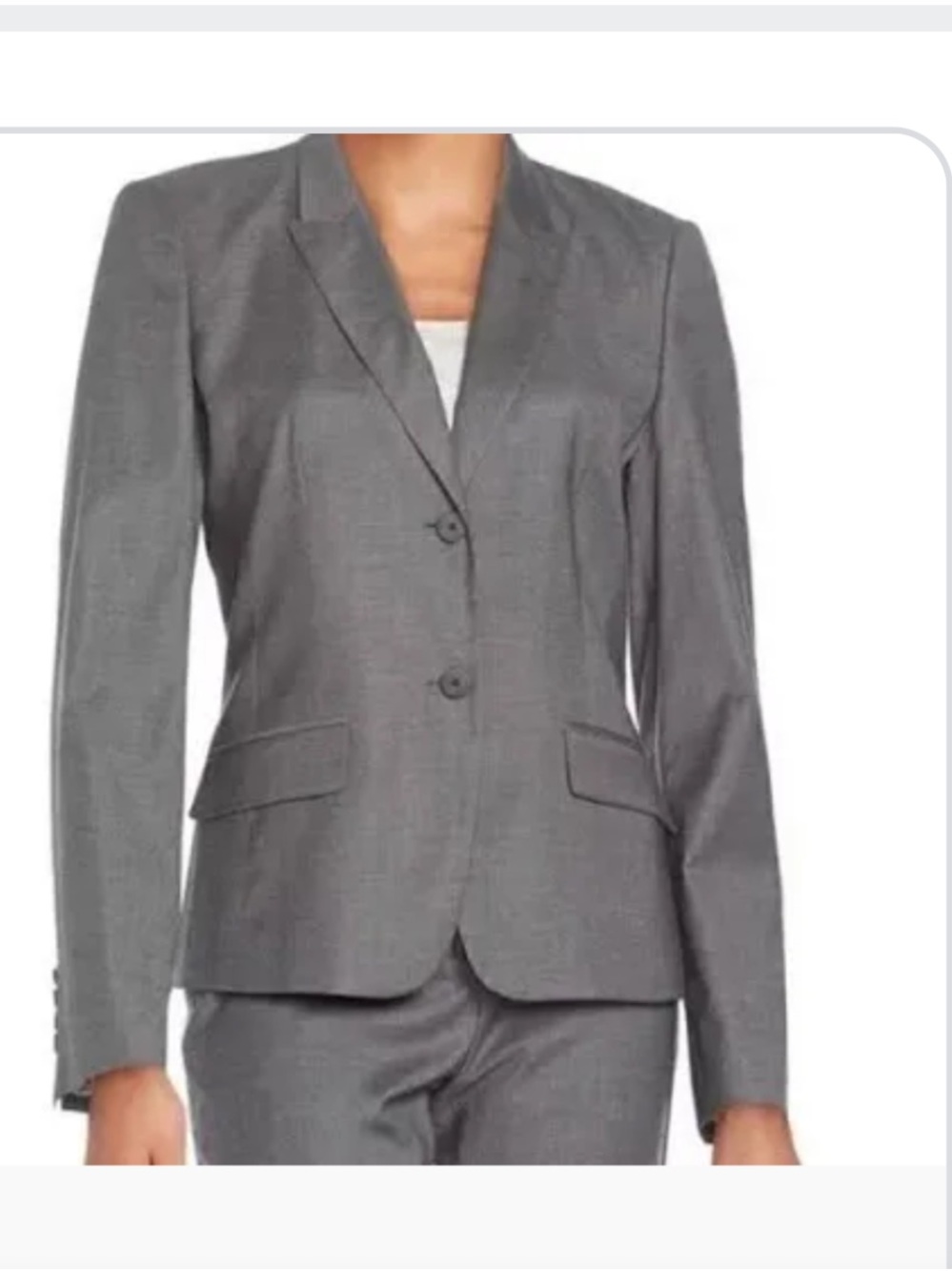 Hugo Boss Notch Lapel Two Button Blazer